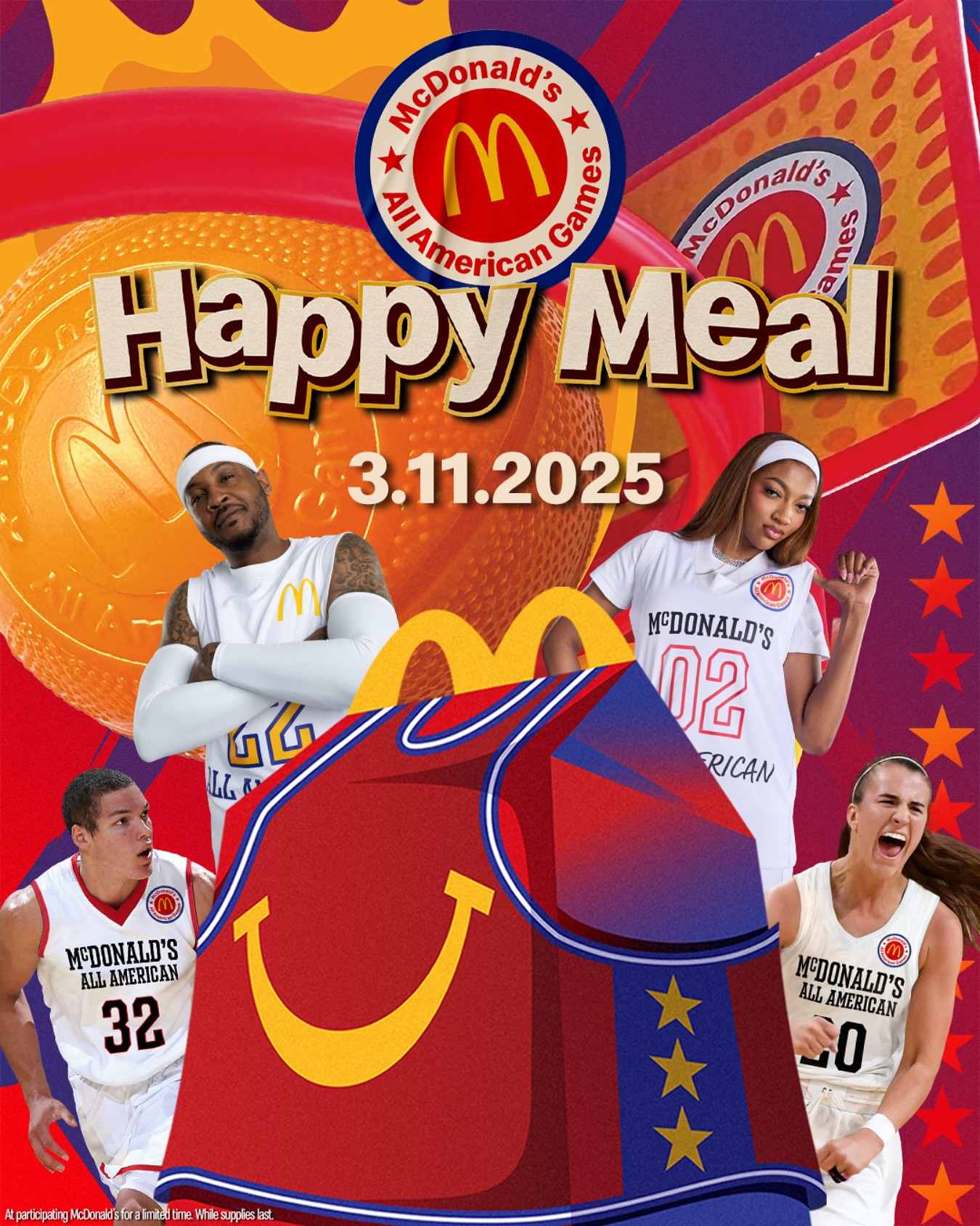  穿搭尺度大！WNBA球星安吉爾-里斯代言麥當(dāng)勞全美高中籃球賽