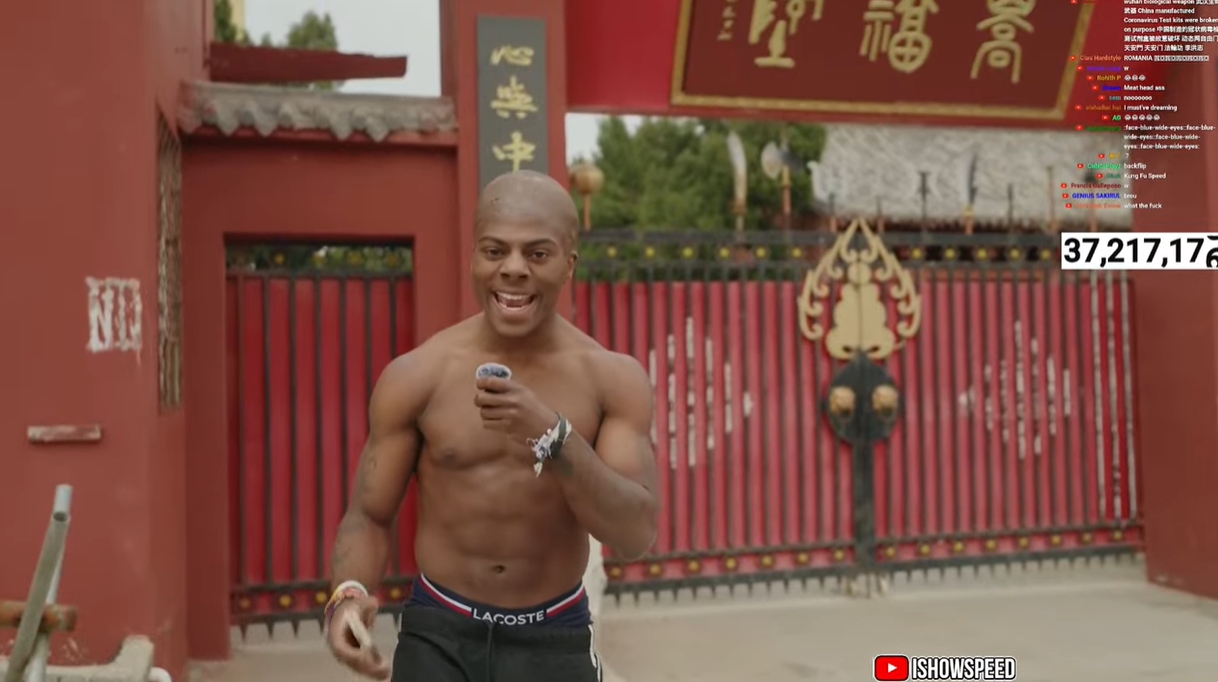  光頭造型！Speed中國(guó)行來(lái)到鄭州少林寺，上香拜佛學(xué)功夫