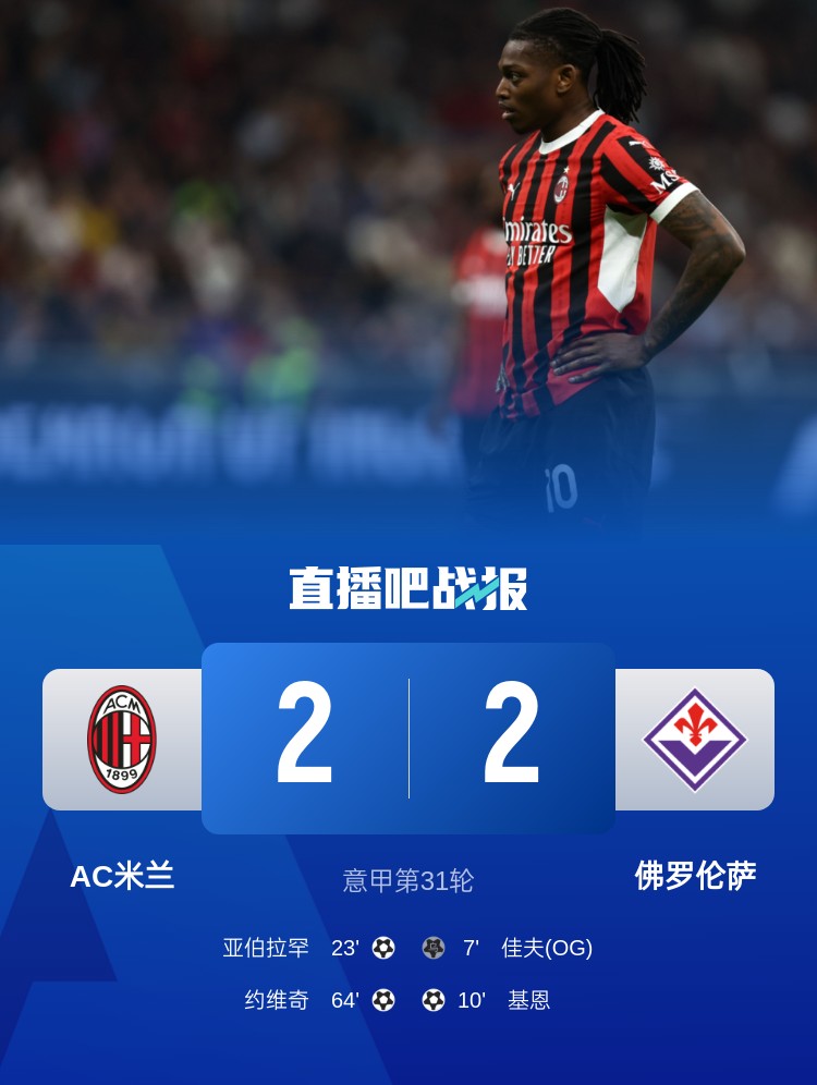  孔塞桑上任后米蘭有13場比賽先丟球落后，最終戰(zhàn)績?yōu)?勝1平6負(fù)